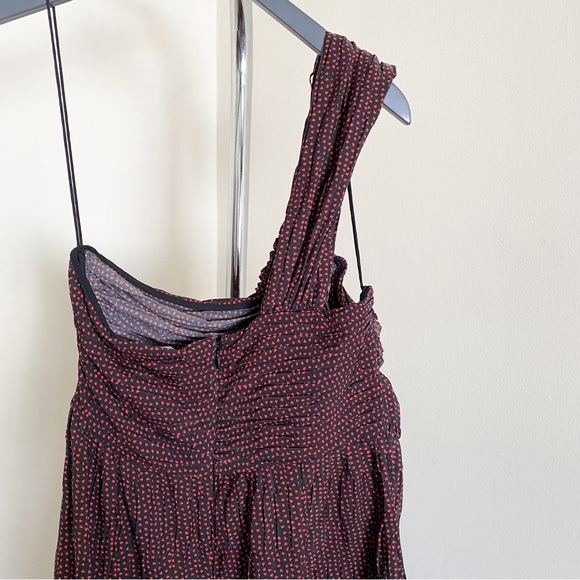 New Black and Red Alexis One Shoulder “Luksa” Mini Dress Sz Large - Picture 6 of 8